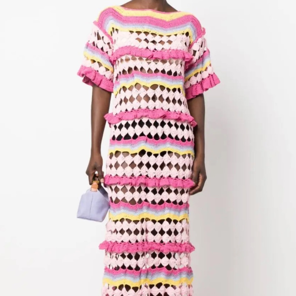 NWT Celia B Blenda crochet maxi dress - Women’s XS